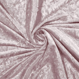 Intimates Diamante Velvet Fully Lined Curtains - Ring Top Luxury Window Drapes - Plush And Soft Fabric, Modern & Chic Design - Blush Pink