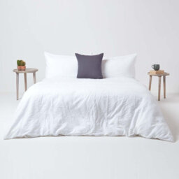 Homescapes Dark Grey European Linen Pillowcase, 80 X 80 Cm - thumbnail 5