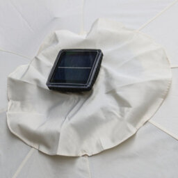 Sundaze 2.7M Cream Garden Parasol Umbrella With Solar Led Lights And Crank Tilt Function Outdoor Patio - thumbnail 6