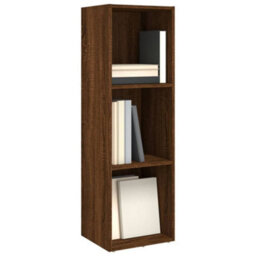 Berkfield Book Cabinet/tv Cabinet Brown Oak 36X30X114 Cm Engineered Wood - thumbnail 3
