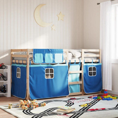 Berkfield Bunk Bed Without Mattress Blue 80X200 Cm Solid Wood Pine - image 1