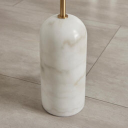 Furniturebox Uk Joceline White Marble Standing Floor Lamp - thumbnail 5