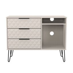 Anzio Matt Kashmir Tv Stand With 2 Shelves & 3 Drawers, (H)74.2Cm X (W)96.8Cm X (D)39.2Cm - thumbnail 2