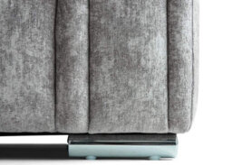 Chiswick Right Hand Facing Corner Sofa With Footstool Silver - thumbnail 3