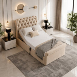 Heritage 2000 Adjustable Mobility Bed With Memory Foam Mattress Beige - thumbnail 8