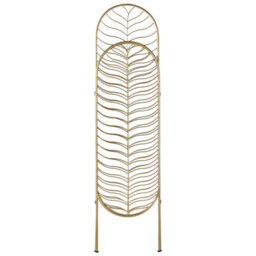 Wyld And Coco Lumina Gold 3-Panel Folding Room Divider - Iron Frame Ornate Screen, 120 X 1 X 160 Cm - thumbnail 5