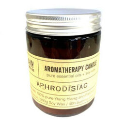 Serenityy Aromatherapy Candle Aphrodisiac - 200G Soy Wax, Amber Glass, 40H Burn Time - thumbnail 1