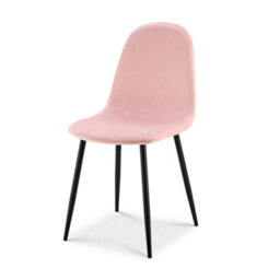 Bravich Ron Velvet Dining Chair - Pink - thumbnail 4