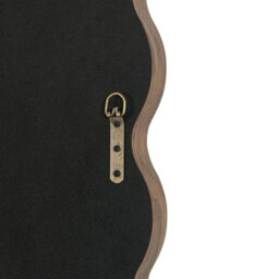 Furniturebox Uk Wiggle Walnut Wood Medium Rectangle 90X60Cm Wall Mirror - thumbnail 8