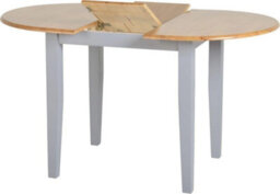 Seconique Oxford Extending Dining Set Grey And Natural Oak With Grey Fabric - thumbnail 4