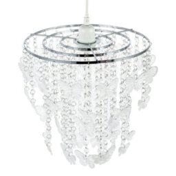 Happy Homewares Modern Butterfly Inspired Pendant Shade With Cascading Acrylic Strands - thumbnail 3