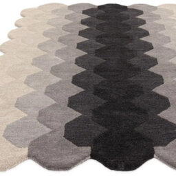 Black Charcoal Abstract 12mm Thick Stain-Resistant Rug For Bedroom, & Living Room, Easy To Clean Wool Rug-200Cm X 290Cm - thumbnail 3
