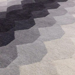 Black Charcoal Abstract 12mm Thick Stain-Resistant Rug For Bedroom, & Living Room, Easy To Clean Wool Rug-200Cm X 290Cm - thumbnail 2
