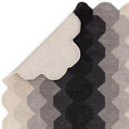 Black Charcoal Abstract 12mm Thick Stain-Resistant Rug For Bedroom, & Living Room, Easy To Clean Wool Rug-200Cm X 290Cm - thumbnail 5