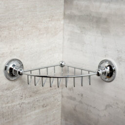 Plum&clay Kingham Bathroom Corner Wire Soap Basket - thumbnail 2