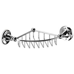 Plum&clay Kingham Bathroom Corner Wire Soap Basket - thumbnail 1