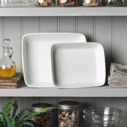 W.M Bartleet & Sons Wm Bartleet & Sons Porcelain Traditional Lasagne Dishes, Set Of 2 - thumbnail 3