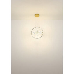 Luminosa Lighting Luminosa Neil Pendant Ceiling Light Gold Colors K5 Crystals 3X Led Dimmable 2700-6000K - thumbnail 9