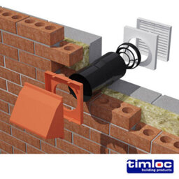 Timco Timloc Aerocore Through-Wall Vent Set With Baffle Terracotta - 127 X 350 (Dia X Length) - thumbnail 3