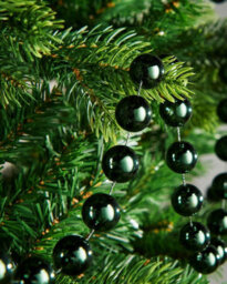 Werchristmas Sage Green Oversized Beaded Garland 2.7 M - thumbnail 3