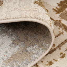 Loomed Warm Beige Distressed Abstract Area Rug 120X170Cm - thumbnail 7