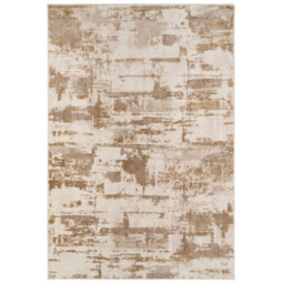 Loomed Warm Beige Distressed Abstract Area Rug 120X170Cm - thumbnail 1