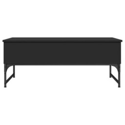 Walplus Coffee Table Black 100X50X40 Cm Engineered Wood And Metal - thumbnail 5