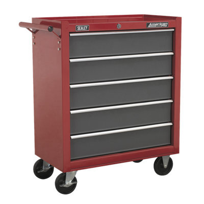 Sealey American Pro Rollcab 5 Drawer - Red/grey - image 1