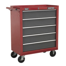 Sealey American Pro Rollcab 5 Drawer - Red/grey
