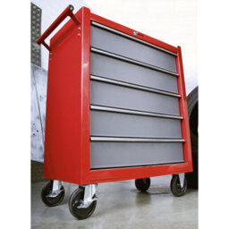 Sealey American Pro Rollcab 5 Drawer - Red/grey - thumbnail 8