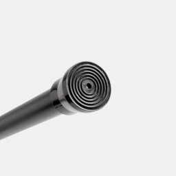 Ohs Shower Curtain Tension Pole Extendable Rod, Black - thumbnail 4