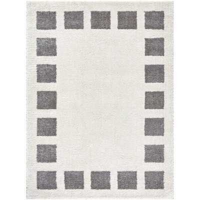 Livabliss Fossay Shaggy-Washable Beige Charcoal Modern Hig Pile Living Bedroom Rug 200 X 275 Cm Easy Care, Non Shedding - image 1