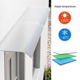Thehotsale Awning For Door Window Exterior Front Door Overhang Awning Window Door Cover For Rain Sunlight Protection 160 X 50 Cm - thumbnail 3