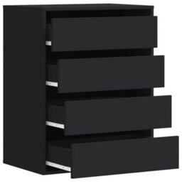 Berkfield Corner Chest Of Drawers Black 60X41X76 Cm Engineered Wood - thumbnail 5