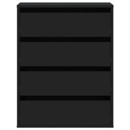 Berkfield Corner Chest Of Drawers Black 60X41X76 Cm Engineered Wood - thumbnail 4