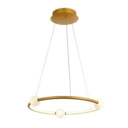 Luminosa Lighting Luminosa Modern Led Hanging Pendant Antique Bronze, Warm White 3000K 2100Lm Dimmable