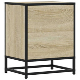 Berkfield Bedside Cabinets 2 Pcs Sonoma Oak 40X31X50 Cm Engineered Wood And Metal - thumbnail 8