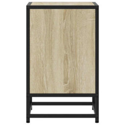 Berkfield Bedside Cabinets 2 Pcs Sonoma Oak 40X31X50 Cm Engineered Wood And Metal - thumbnail 7