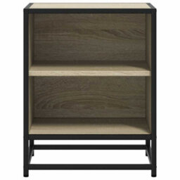 Berkfield Bedside Cabinets 2 Pcs Sonoma Oak 40X31X50 Cm Engineered Wood And Metal - thumbnail 5