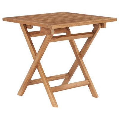 Berkfield Folding Garden Table 45X45X45 Cm Solid Teak Wood - image 1