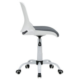 Sewing Online Hydraulic Folding Sewing/ Office Chair-White & Grey - thumbnail 2