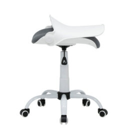 Sewing Online Hydraulic Folding Sewing/ Office Chair-White & Grey - thumbnail 3