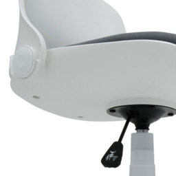 Sewing Online Hydraulic Folding Sewing/ Office Chair-White & Grey - thumbnail 8