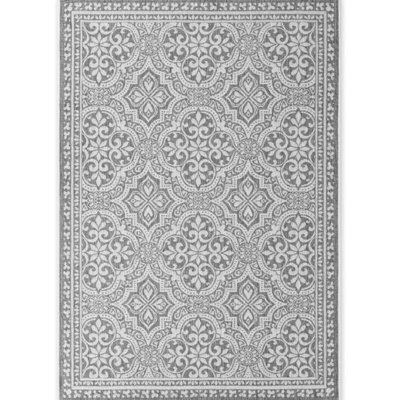The Rugs Rosel Reversible Rug Indoor Outdoor Vintage Flat Woven Low Pile In White - image 1