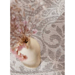 The Rugs Rosel Reversible Rug Indoor Outdoor Vintage Flat Woven Low Pile In White - thumbnail 5