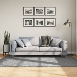 Walplus Shaggy Rug Pamplona High Pile Modern Grey 140X200 Cm - thumbnail 1
