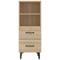 Berkfield Classic Sideboard Sonoma Oak 34.5X34X90 Cm Engineered Wood - thumbnail 6