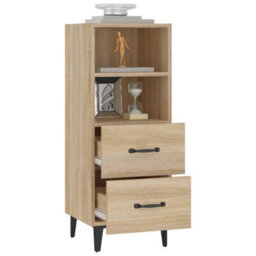 Berkfield Classic Sideboard Sonoma Oak 34.5X34X90 Cm Engineered Wood - thumbnail 5