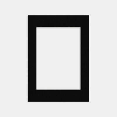 Ak Frames A6 Black Picture Mounts To Fit A7 Aperture Size - Mount Board Only (No Frame Included) - image 1