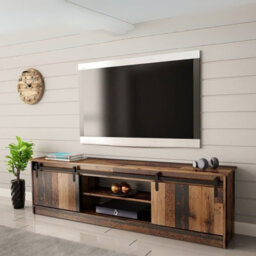 Granero Tv Cabinet Modern Living Room Entertainment Unit With Storage Old Wood Design - thumbnail 1